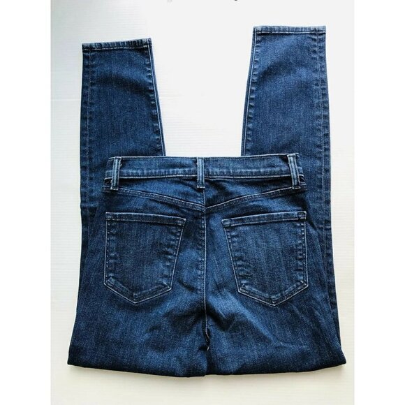 J Brand Dark Vibes Denim Alana High Rise Cropped Skinny Jeans Size 25 JB000379 - Picture 4 of 11